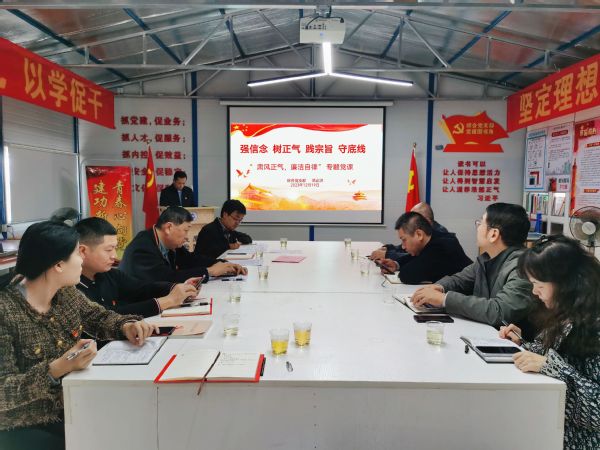 强信念 树正气 践宗旨 守底线——综合党支部开展“肃风正气，廉洁自律”专题党课